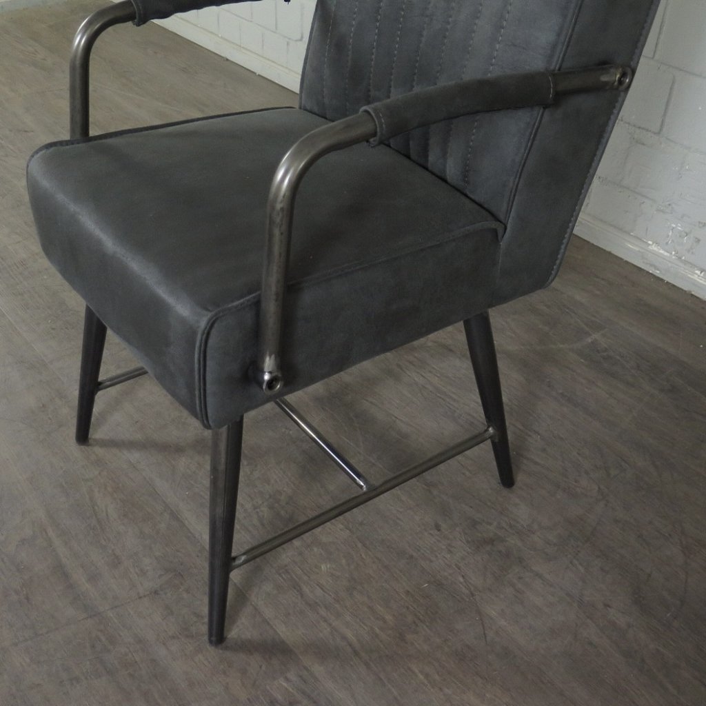 Retro Design Stuhl Esszimmerstuhl Anthrazit Setpreis