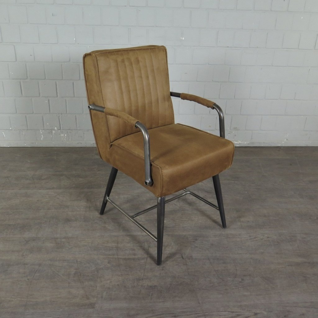 Retro Design Stuhl Esszimmerstuhl Cognac Setpreis