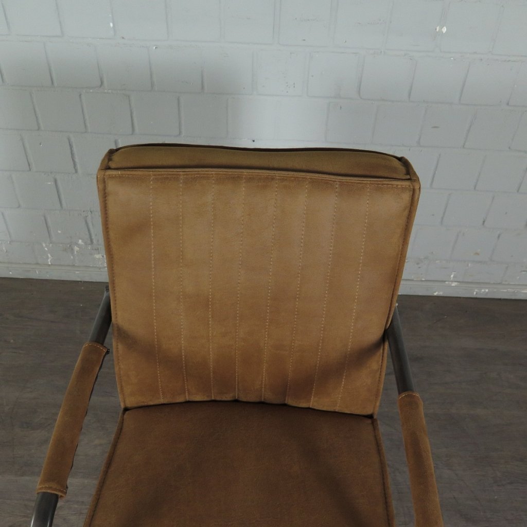 Retro Design Stuhl Esszimmerstuhl Cognac Setpreis