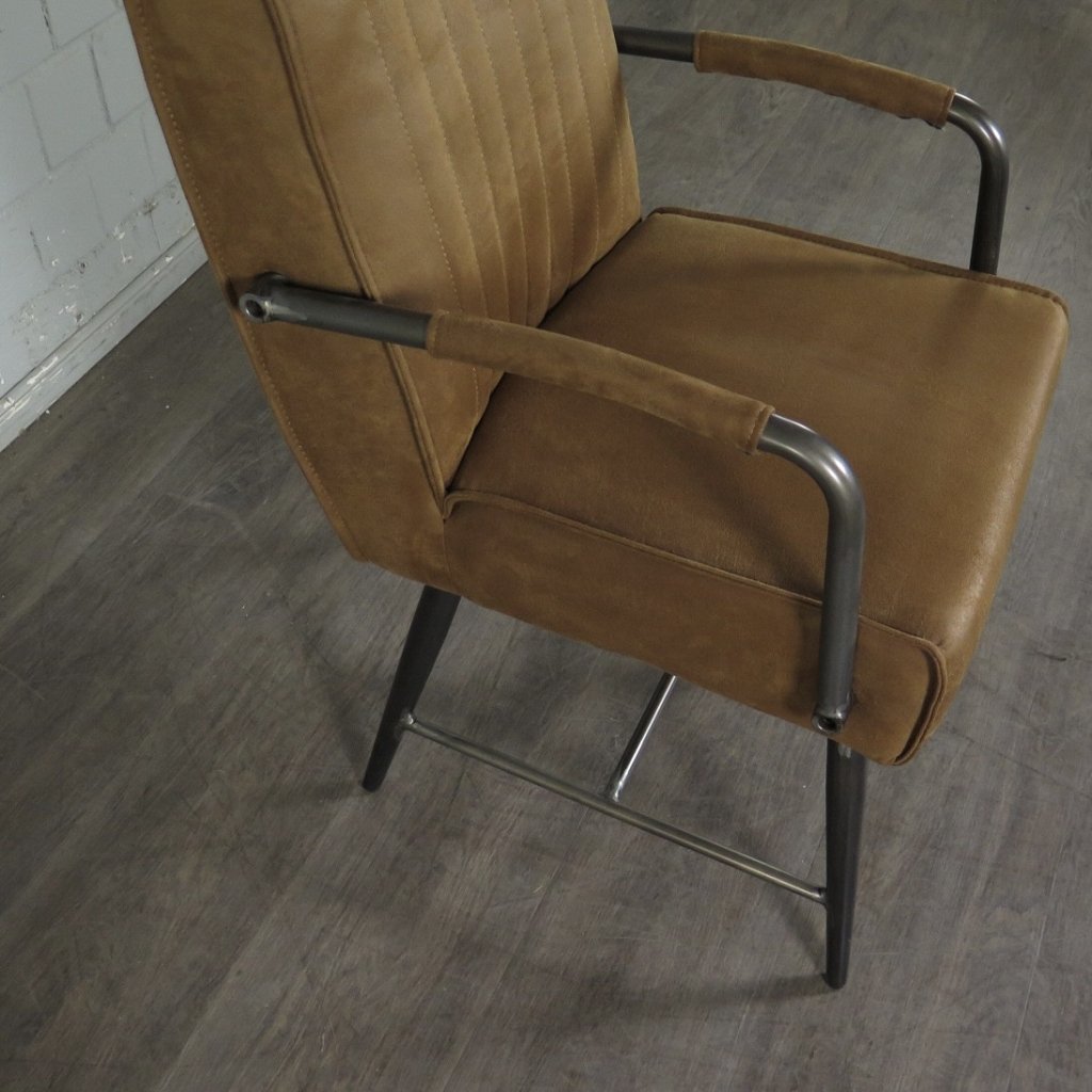 Retro Design Stuhl Esszimmerstuhl Cognac Setpreis