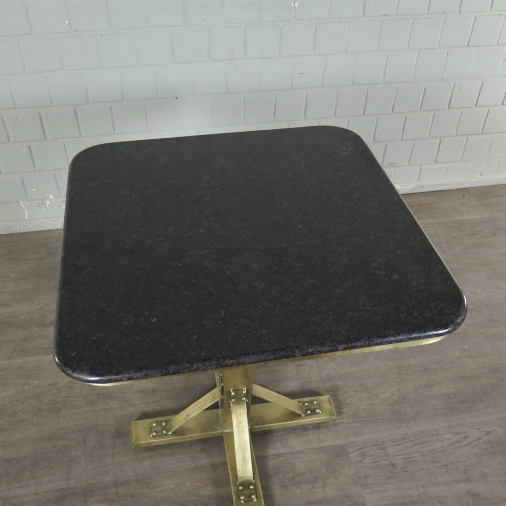 Bistrotisch Tisch Ø 0,71 m Granitplatte