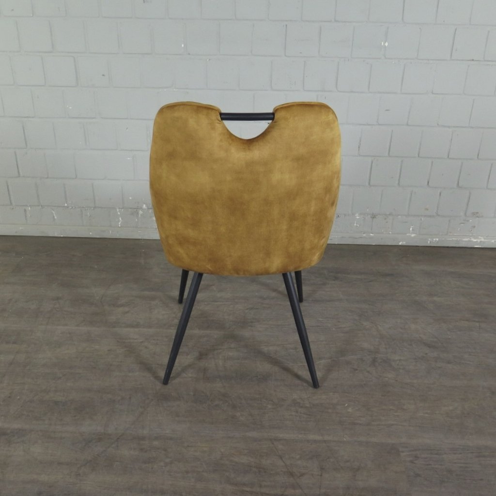 Retro Design Stuhl Esszimmerstuhl Senfgelb Setpreis