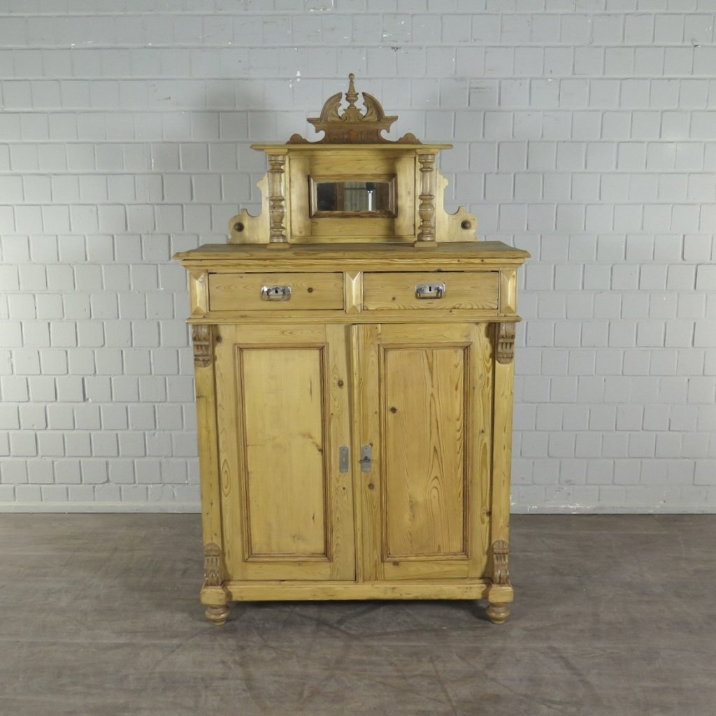 Vertiko mit Aufsatz Gründerzeit 1880 Kiefer
