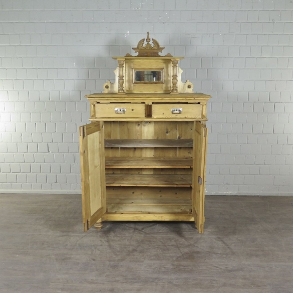 Vertiko mit Aufsatz Gründerzeit 1880 Kiefer