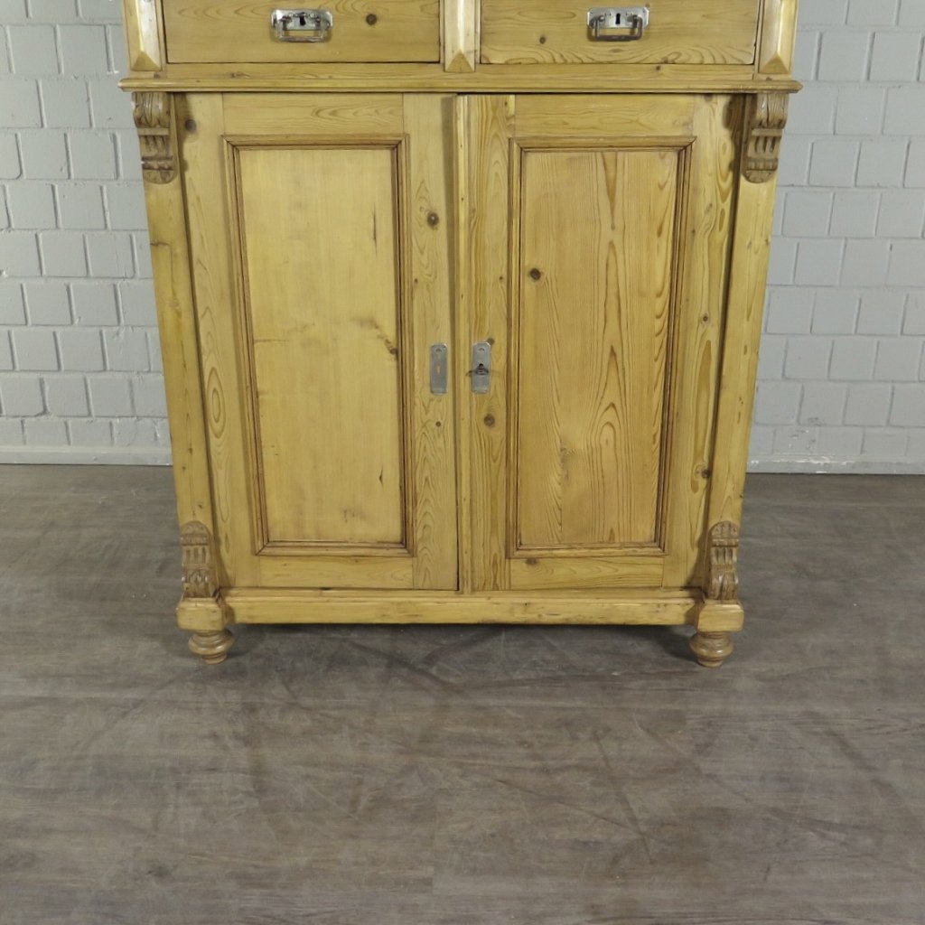 Vertiko mit Aufsatz Gründerzeit 1880 Kiefer