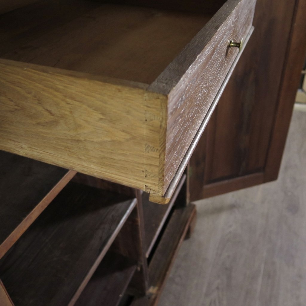Schrank mit Aufsatz Biedermeier 1820 Mahagoni