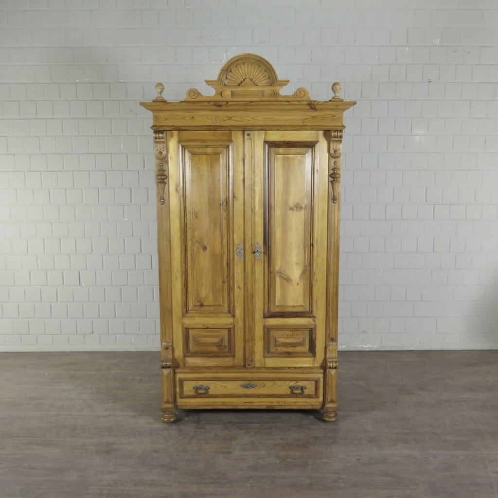 Schrank Kleiderschrank Gründerzeit 1880 Kiefer