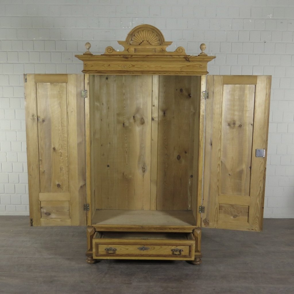 Schrank Kleiderschrank Gründerzeit 1880 Kiefer