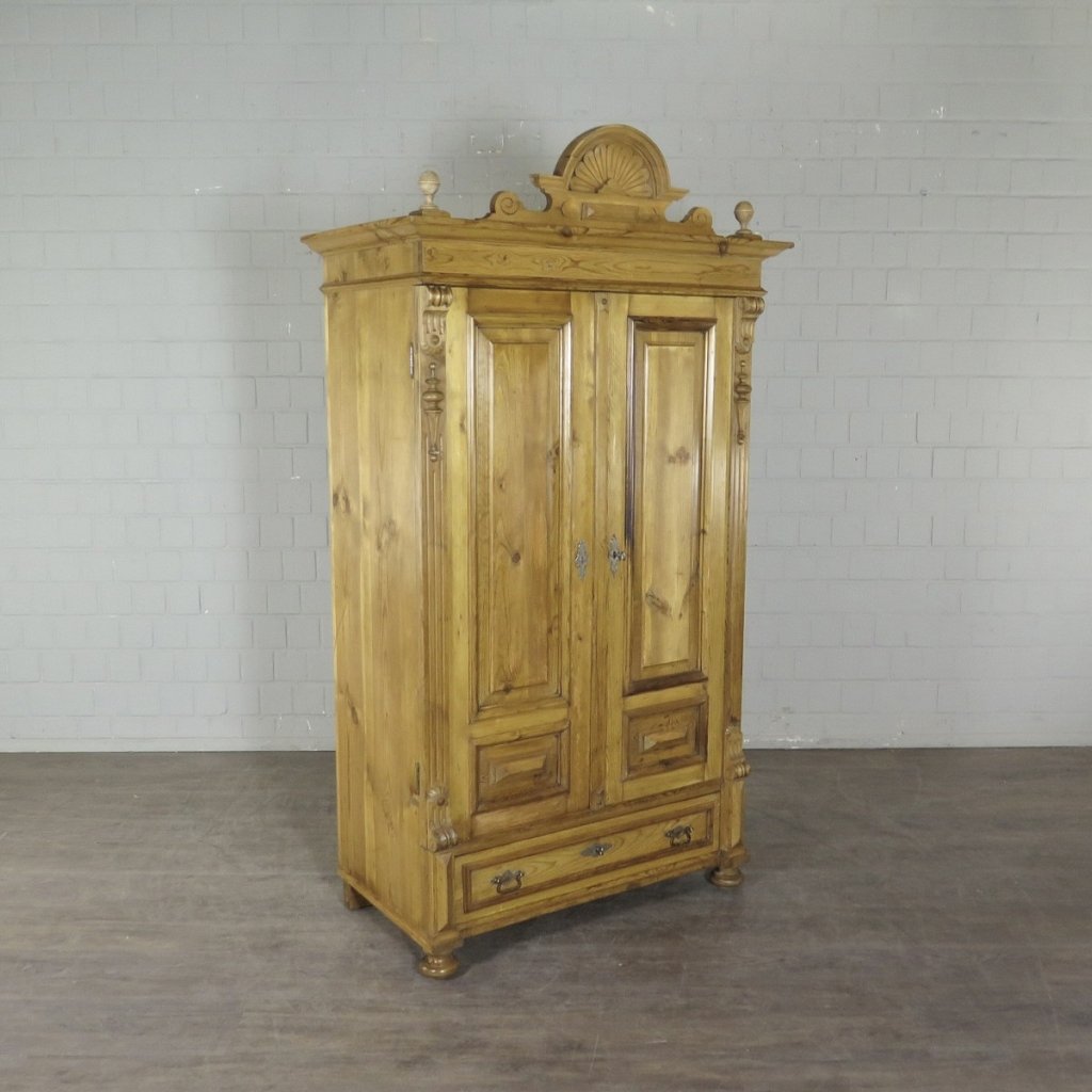 Schrank Kleiderschrank Gründerzeit 1880 Kiefer                                