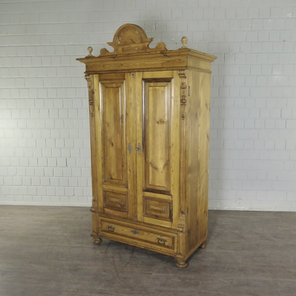 Schrank Kleiderschrank Gründerzeit 1880 Kiefer