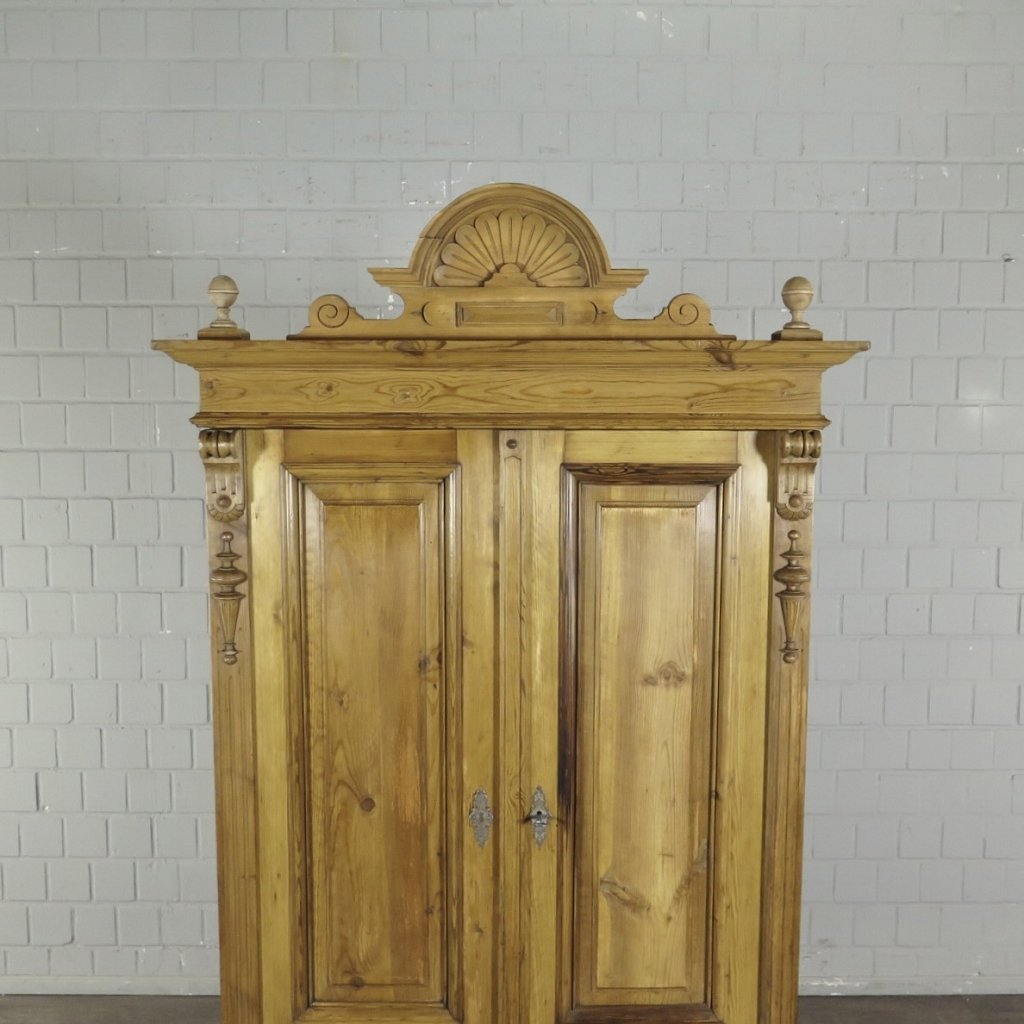 Schrank Kleiderschrank Gründerzeit 1880 Kiefer