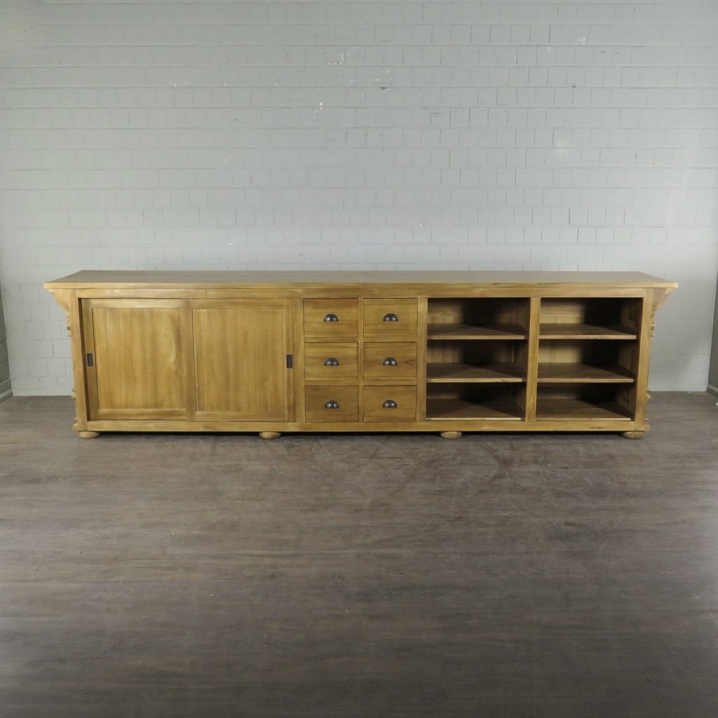 Theke Tresen Bella Elegance 3,50 m Teakholz