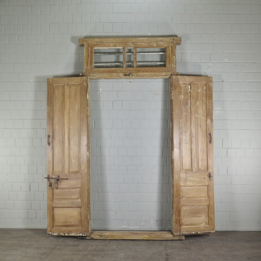 Tür Eingangstür Haustür 1910 Teakholz
