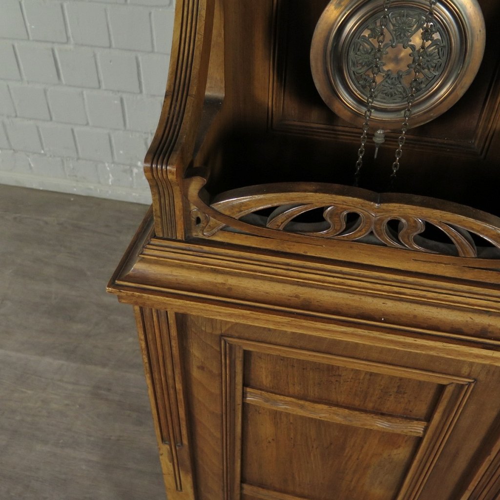 Standuhr Uhr Jugendstil 1910 Nussbaum