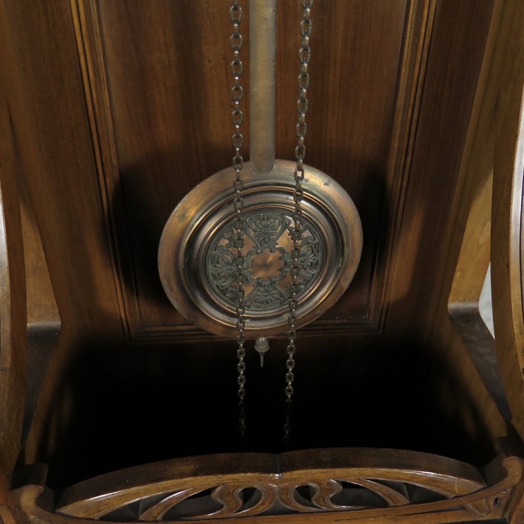 Standuhr Uhr Jugendstil 1910 Nussbaum