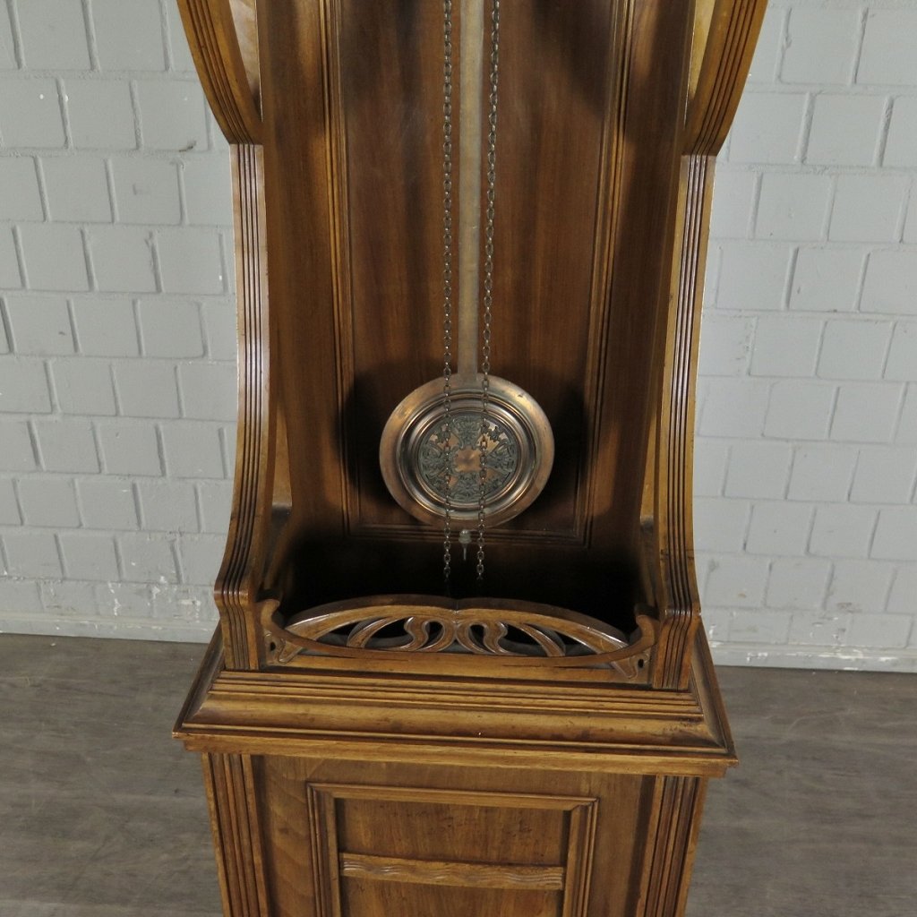 Standuhr Uhr Jugendstil 1910 Nussbaum
