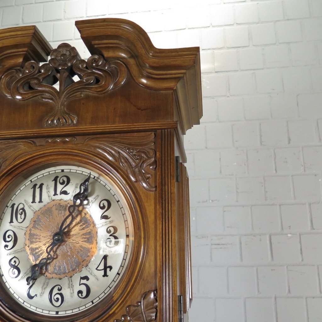 Standuhr Uhr Jugendstil 1910 Nussbaum