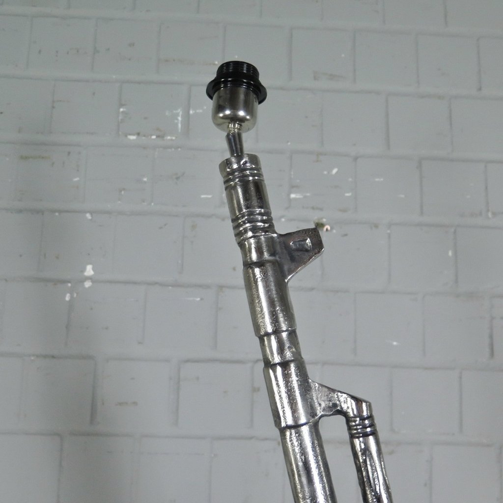 Stehlampe Tischlampe AK-47 Gewehr Lampe Chrom