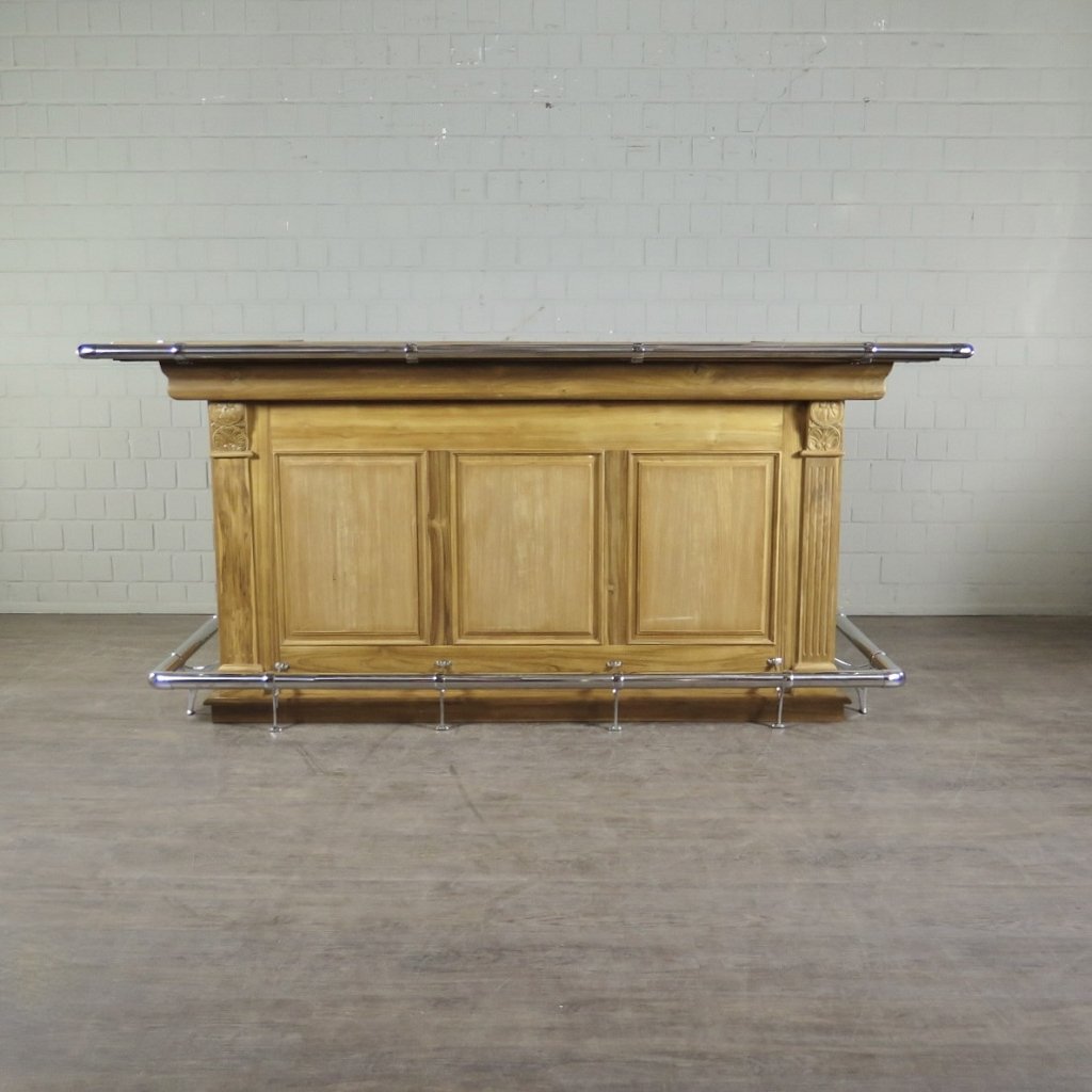 Englische Bar Tresen Teakholz 2,30 m