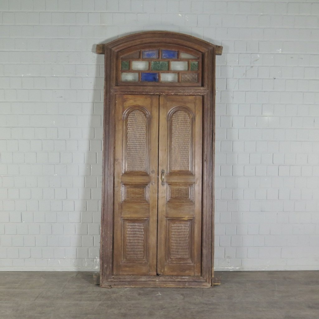 Tür Eingangstür Haustür 1910 Teakholz