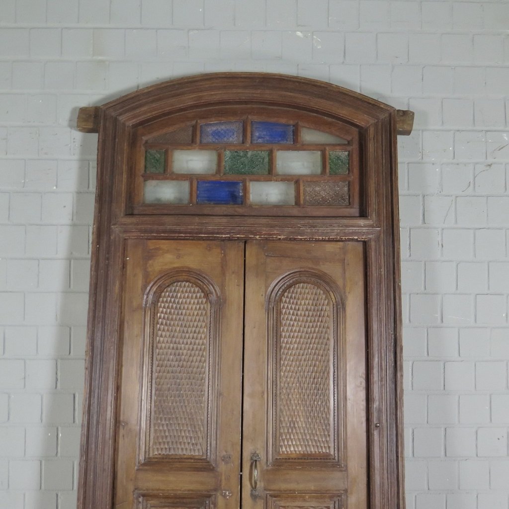 Tür Eingangstür Haustür 1910 Teakholz
