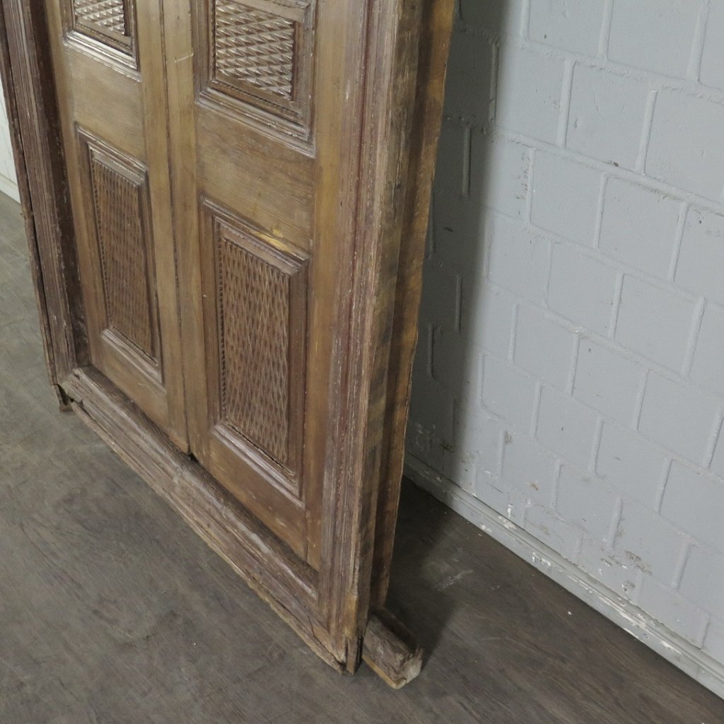 Tür Eingangstür Haustür 1910 Teakholz