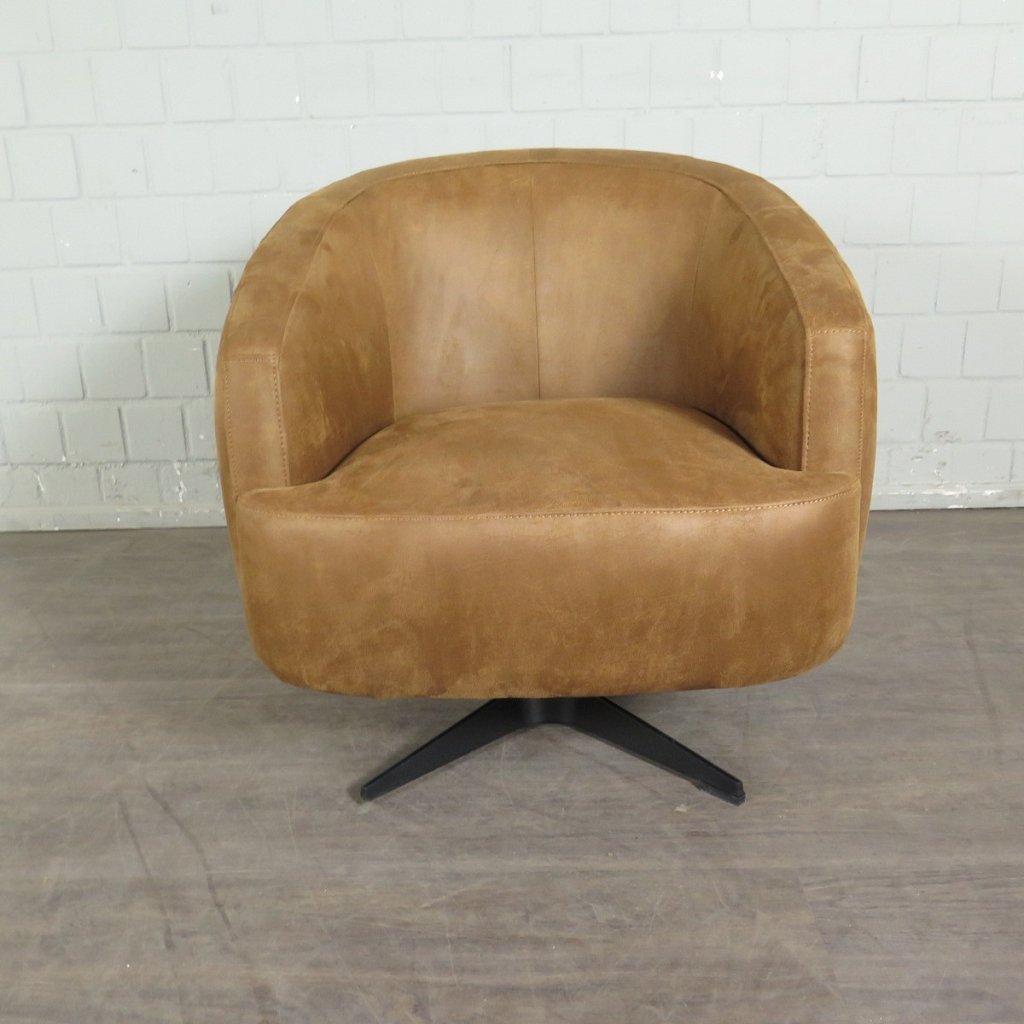 Retro Design Sessel Esszimmersessel Cognac