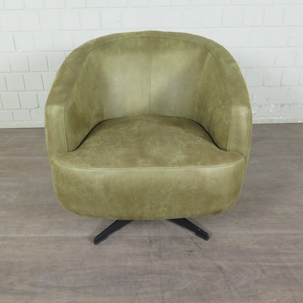 Retro Design Sessel Esszimmersessel Olive Set - immagine 2