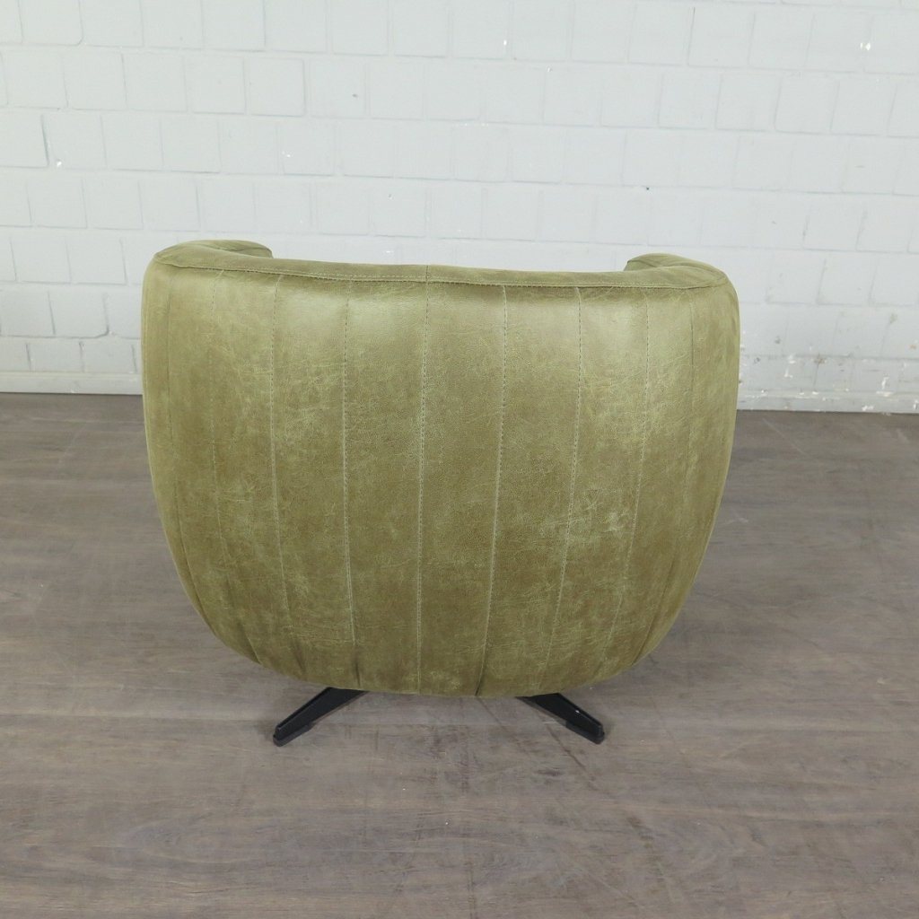 Retro Design Sessel Esszimmersessel Olive Set - immagine 6