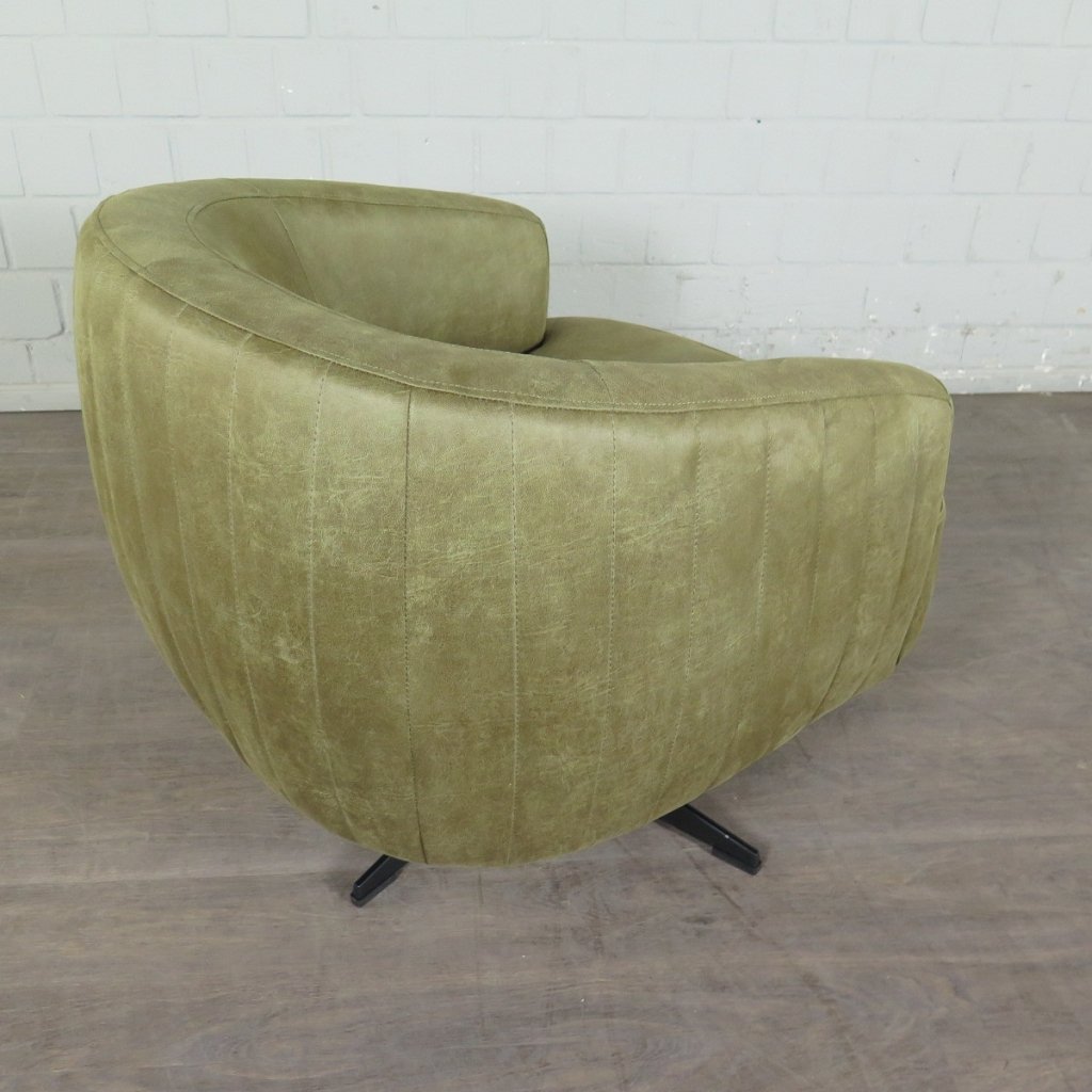 Retro Design Sessel Esszimmersessel Olive Set - immagine 5