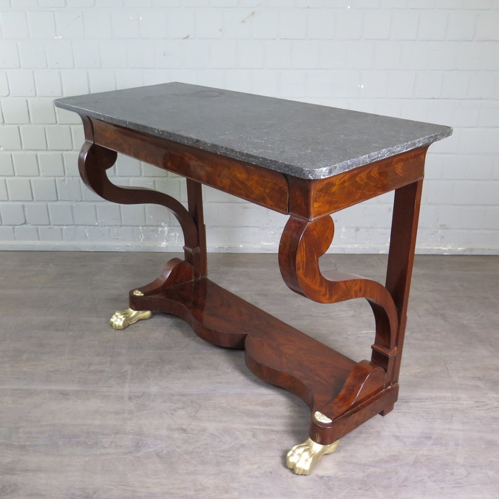 Wandtisch Konsolentisch Biedermeier 1820 Mahagoni