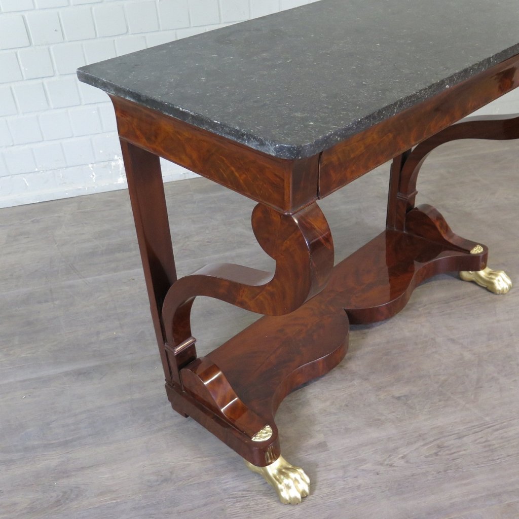 Wandtisch Konsolentisch Biedermeier 1820 Mahagoni