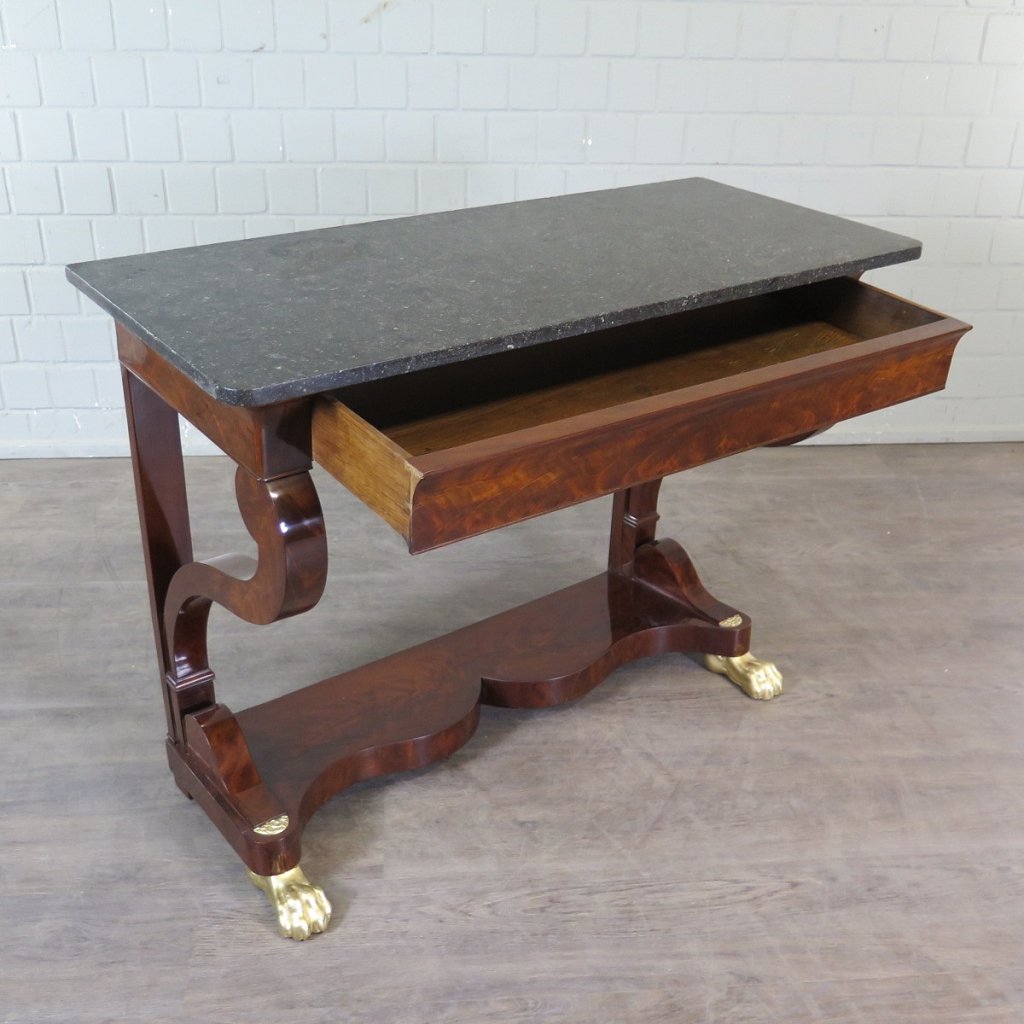 Wandtisch Konsolentisch Biedermeier 1820 Mahagoni