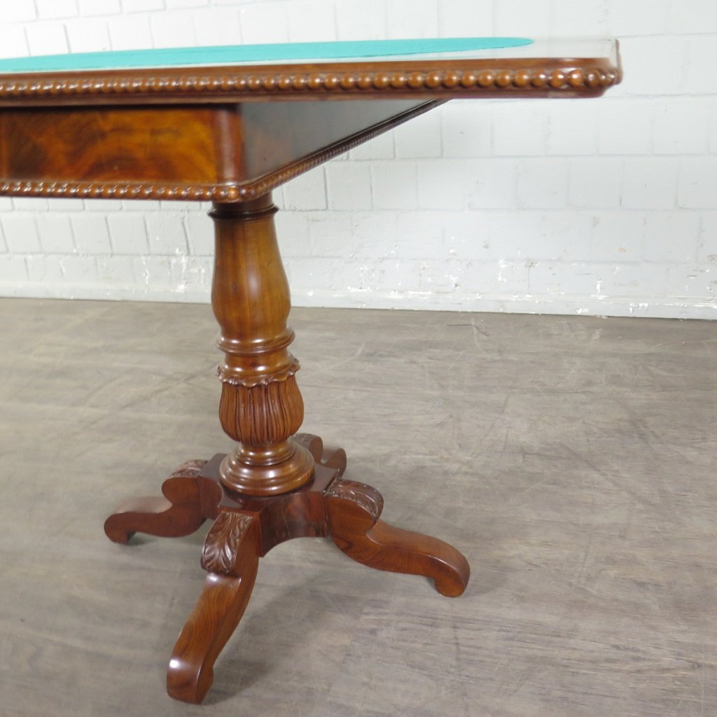 Klapptisch Spieltisch Beistelltisch Biedermeier 1840 Mahagoni