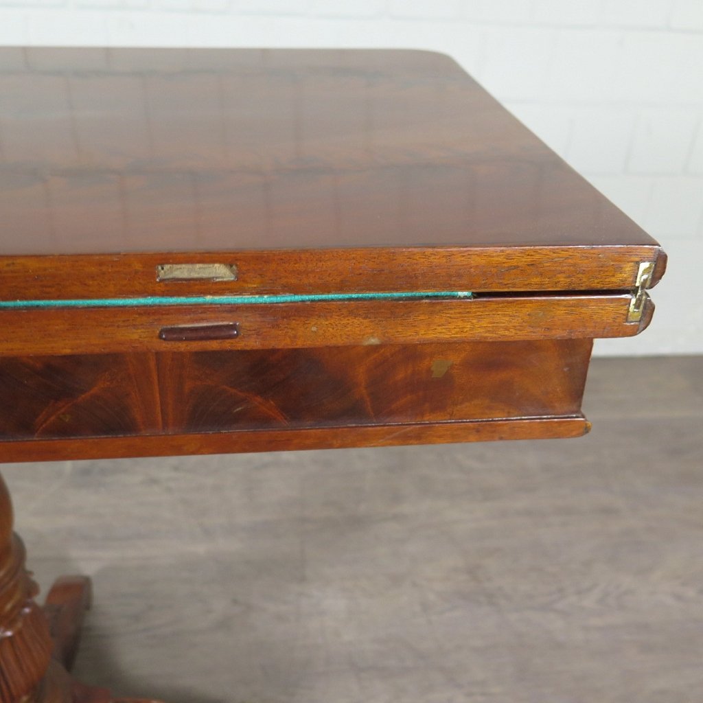 Klapptisch Spieltisch Beistelltisch Biedermeier 1840 Mahagoni