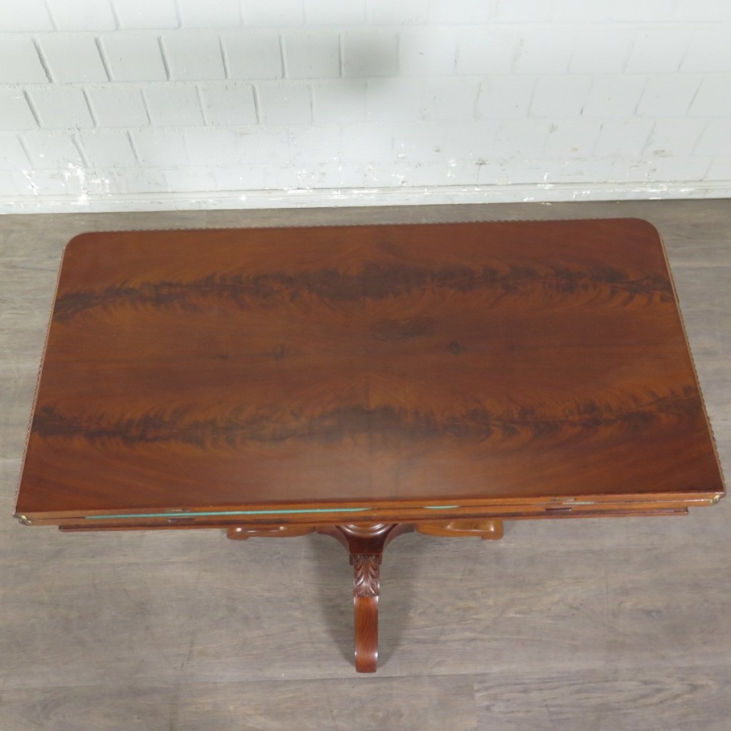 Klapptisch Spieltisch Beistelltisch Biedermeier 1840 Mahagoni