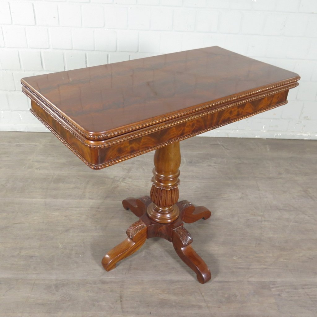 Klapptisch Spieltisch Beistelltisch Biedermeier 1840 Mahagoni 