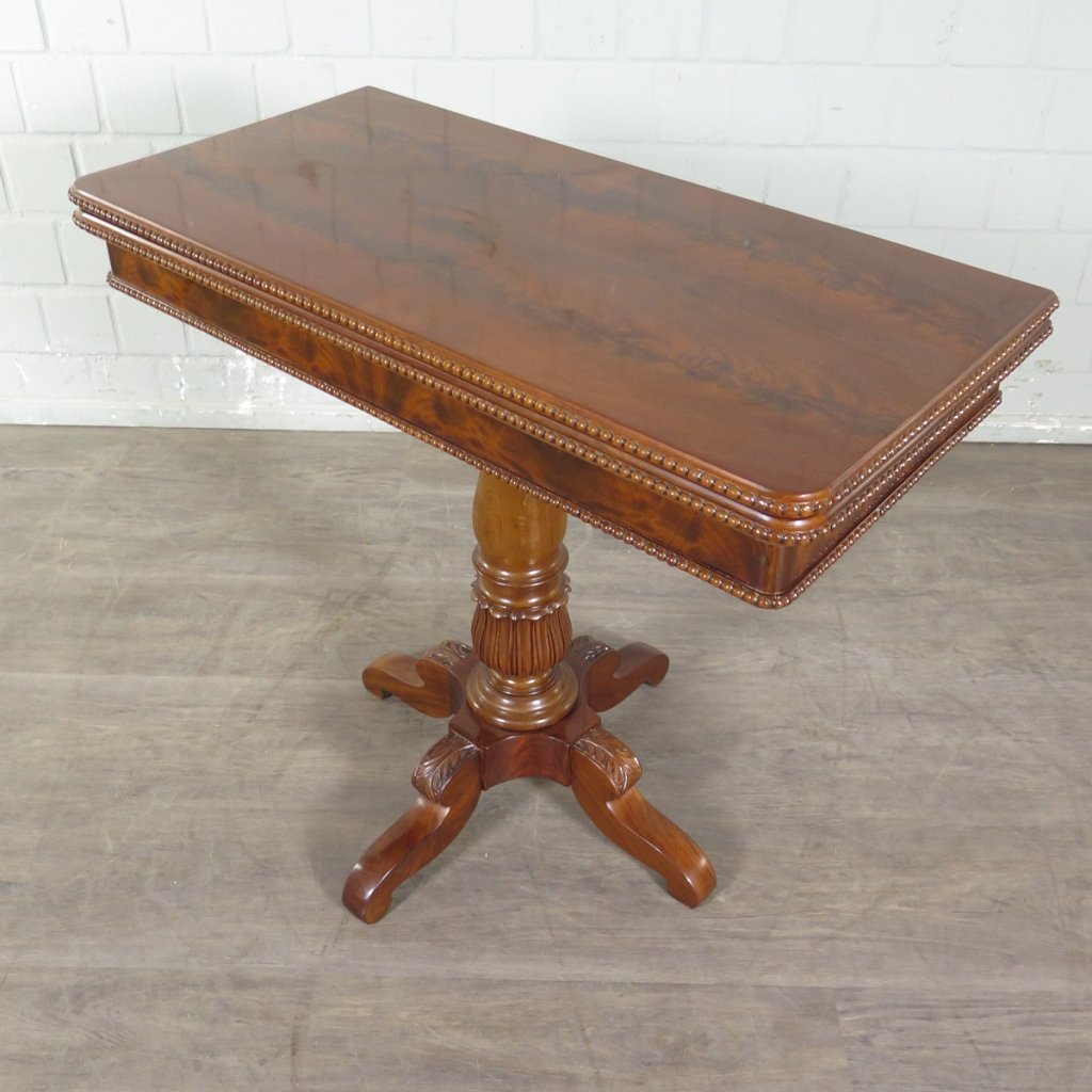 Klapptisch Spieltisch Beistelltisch Biedermeier 1840 Mahagoni