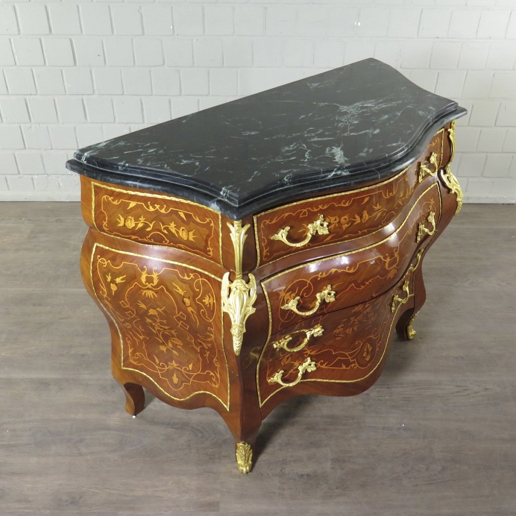 Kommode Barockstil Nussbaum 1,12 m
