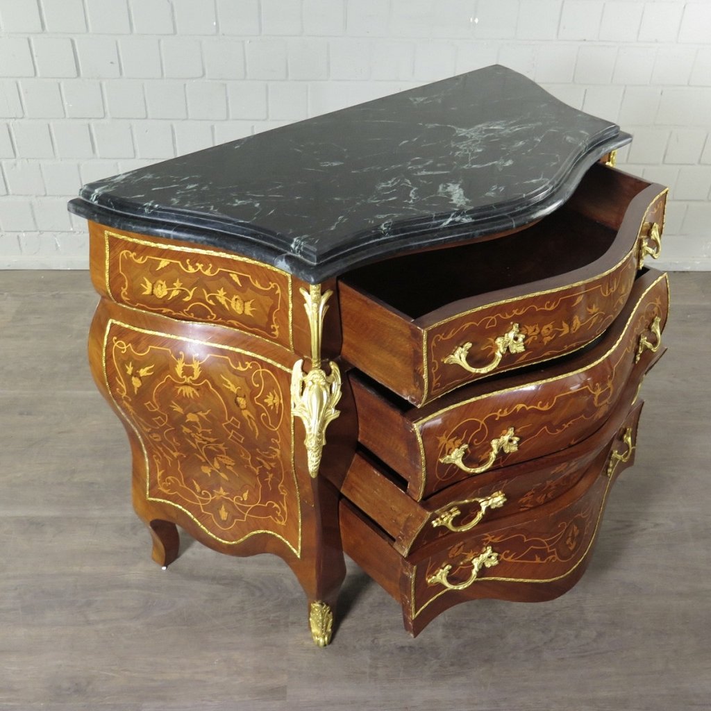 Kommode Barockstil Nussbaum 1,12 m