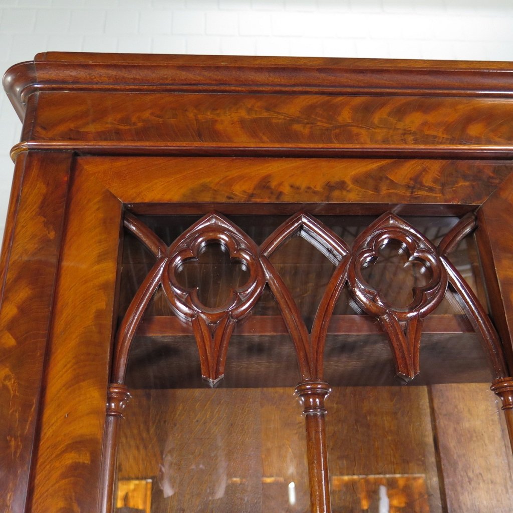 Vitrine Bücherschrank Biedermeier 1820 Mahagoni