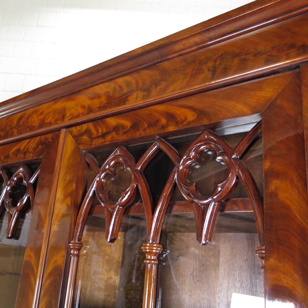 Vitrine Bücherschrank Biedermeier 1820 Mahagoni