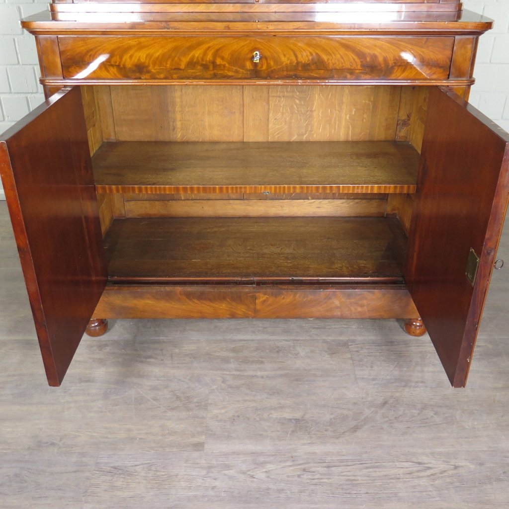 Vitrine Bücherschrank Biedermeier 1820 Mahagoni