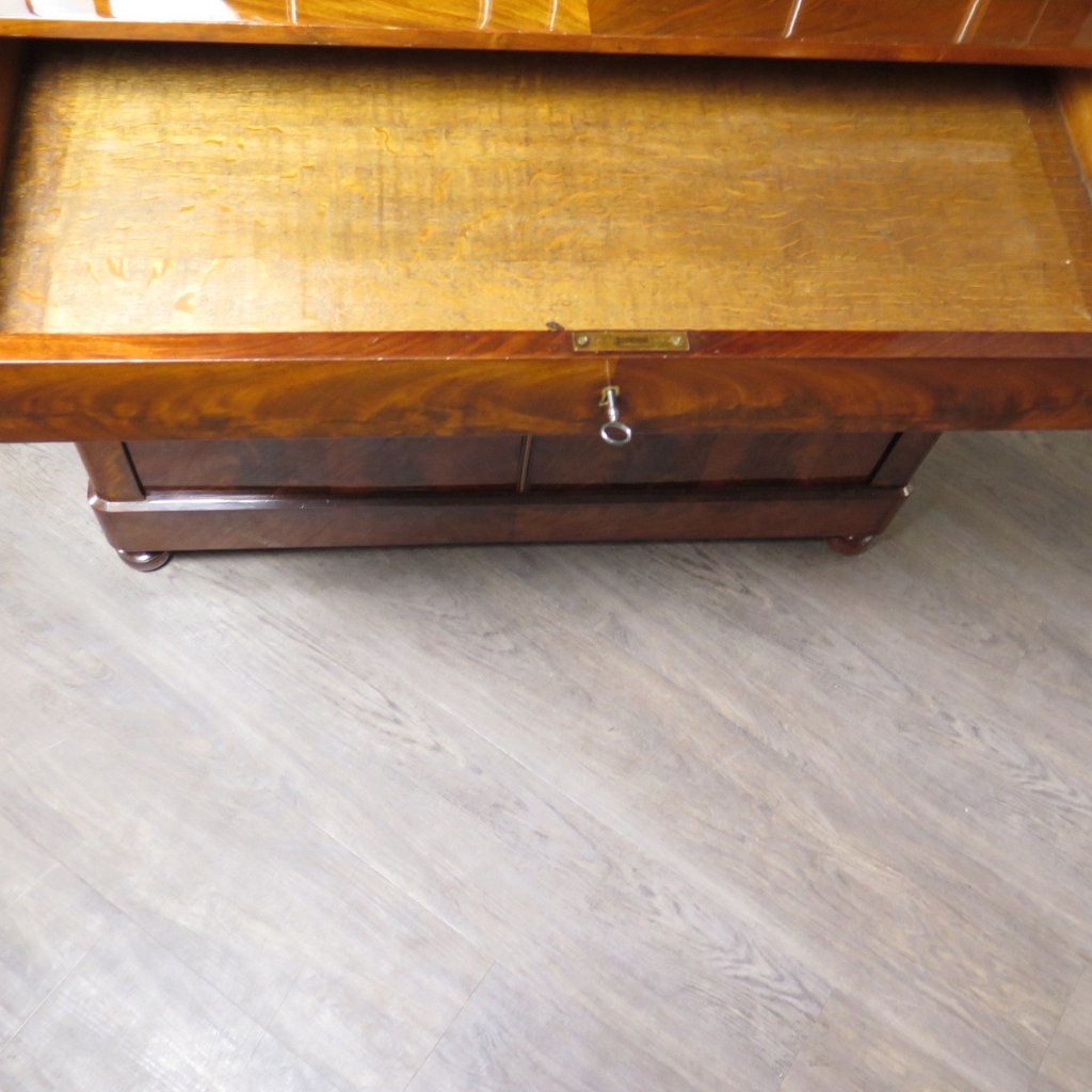 Vitrine Bücherschrank Biedermeier 1820 Mahagoni