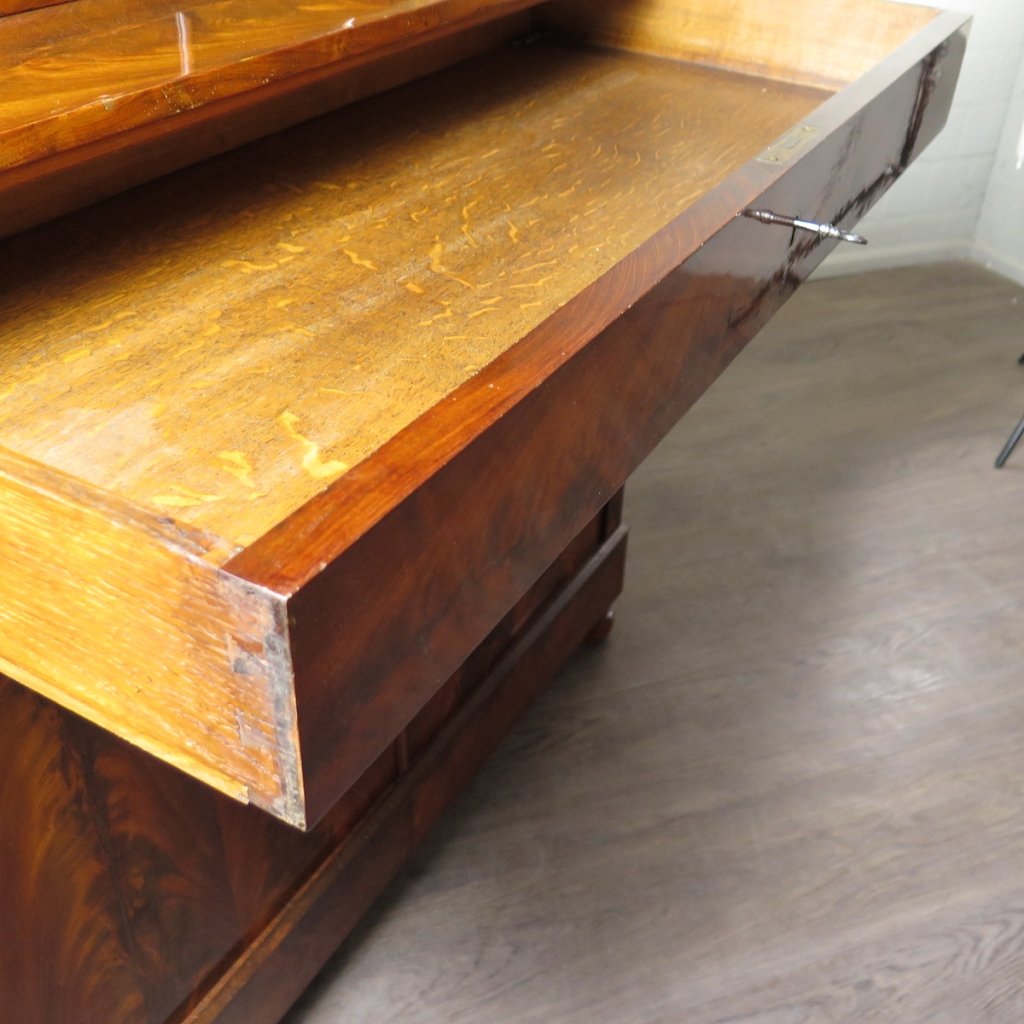 Vitrine Bücherschrank Biedermeier 1820 Mahagoni