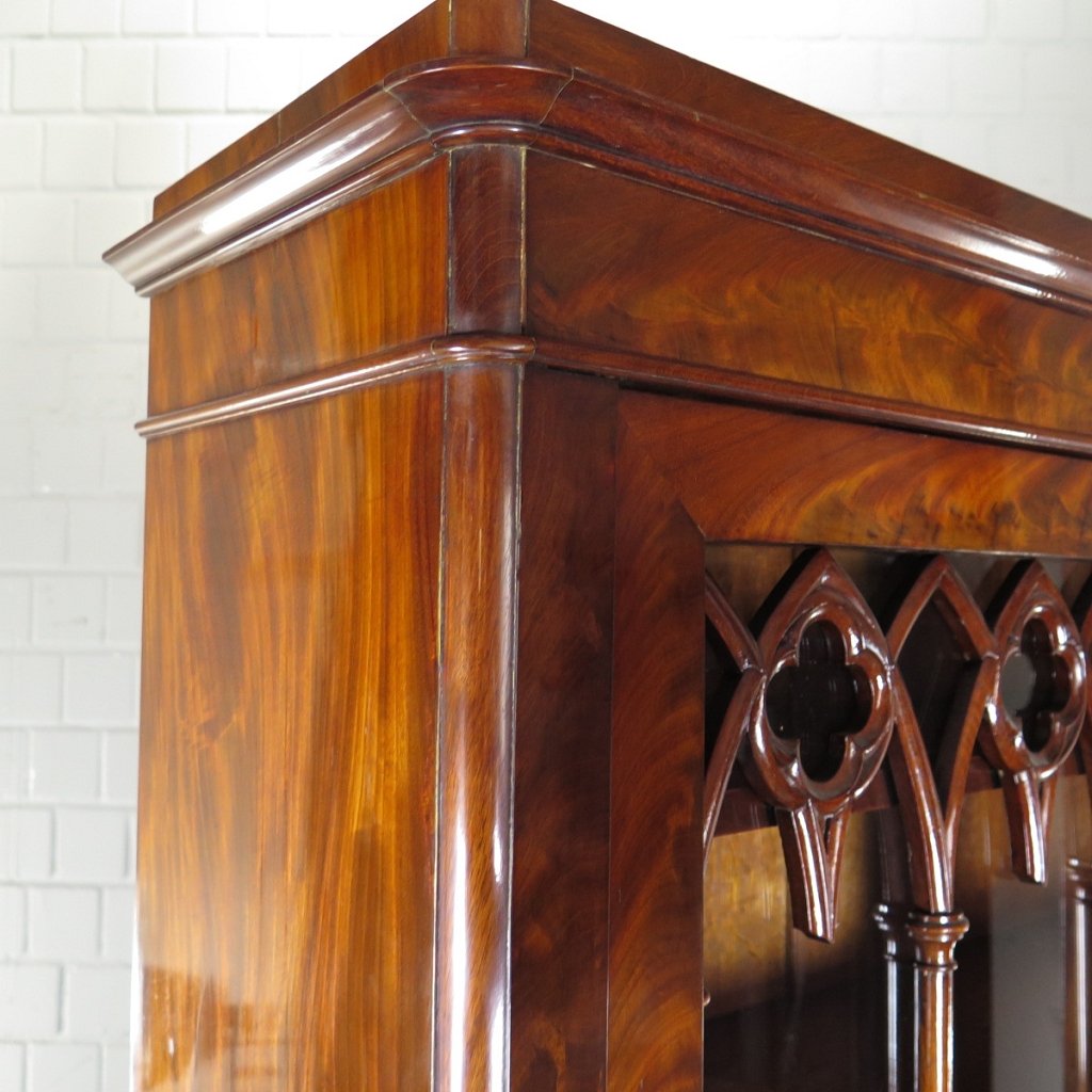 Vitrine Bücherschrank Biedermeier 1820 Mahagoni