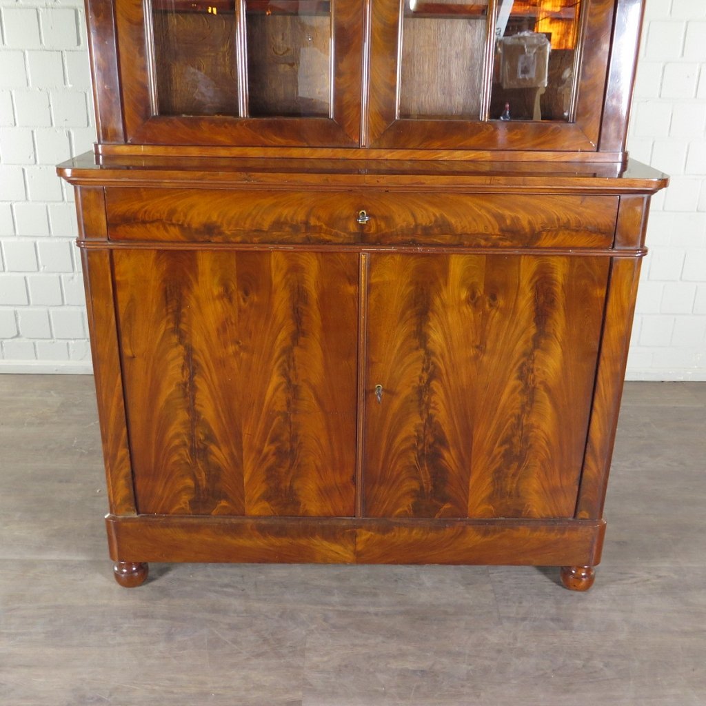 Vitrine Bücherschrank Biedermeier 1820 Mahagoni