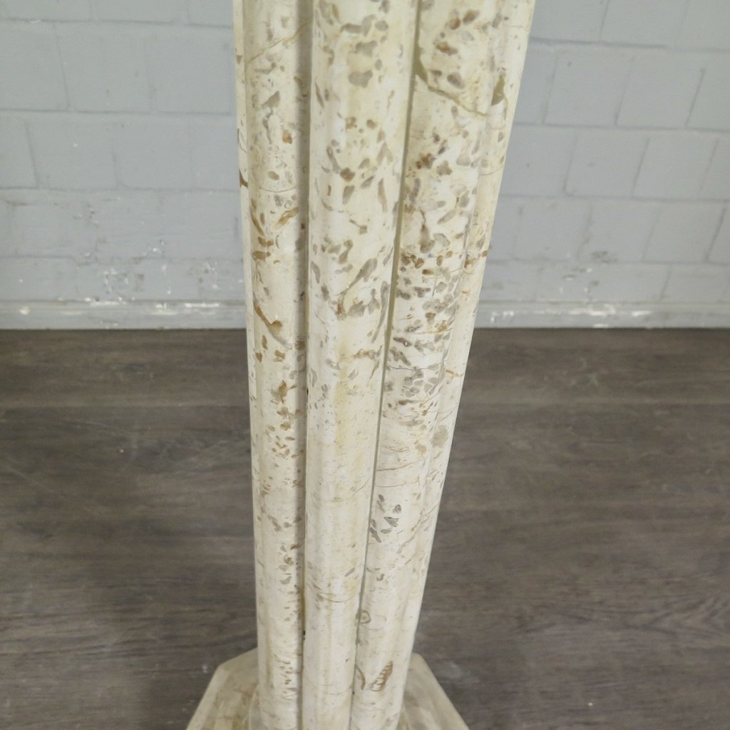 Säulen Pfeiler Marmor Cremeweiß-Beige 1,15 m