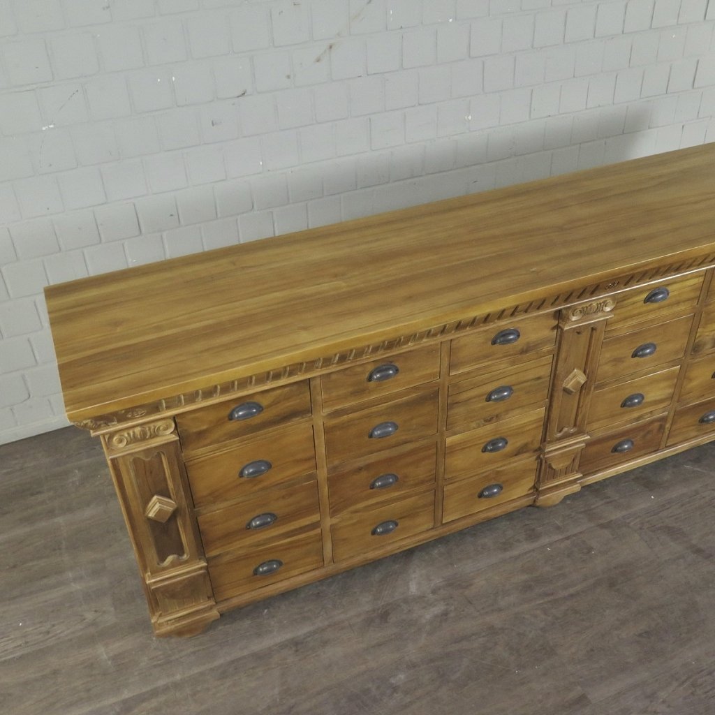 Apothekerschrank Sideboard Anna Teakholz  2,50 m