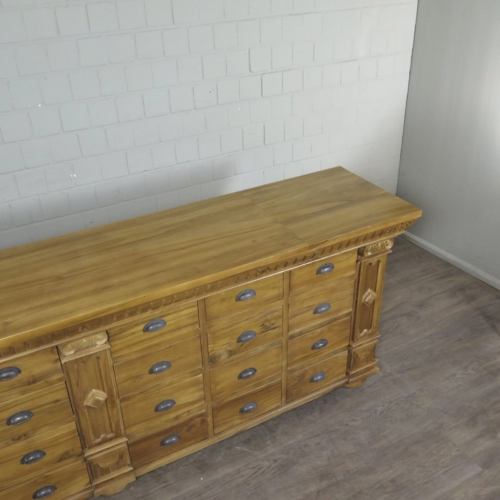 Apothekerschrank Sideboard Anna Teakholz  2,50 m